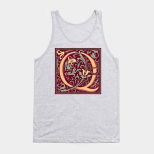 William Morris Vintage Letter Q Tank Top